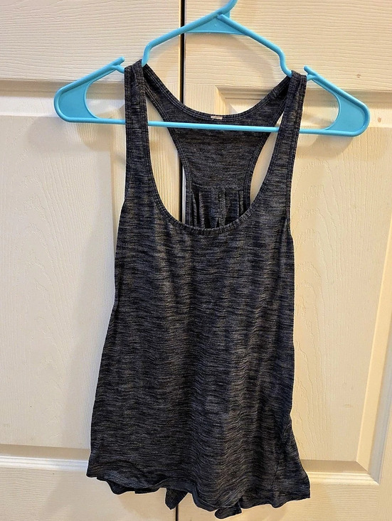 lululemon athletica Tops - lululemon Essential Tank *Pleated (Tiger Space Dye Black White) ) Gray Racerbac